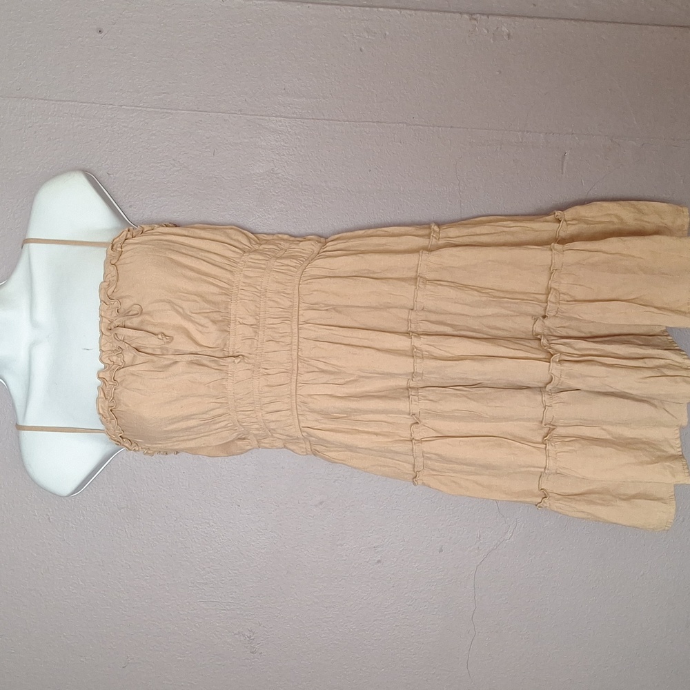 Trixxi Beige Sleeveless Dress
